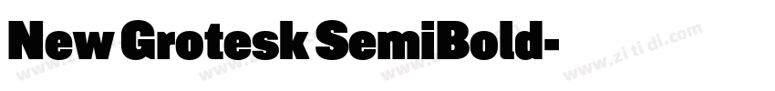 New Grotesk SemiBold字体转换